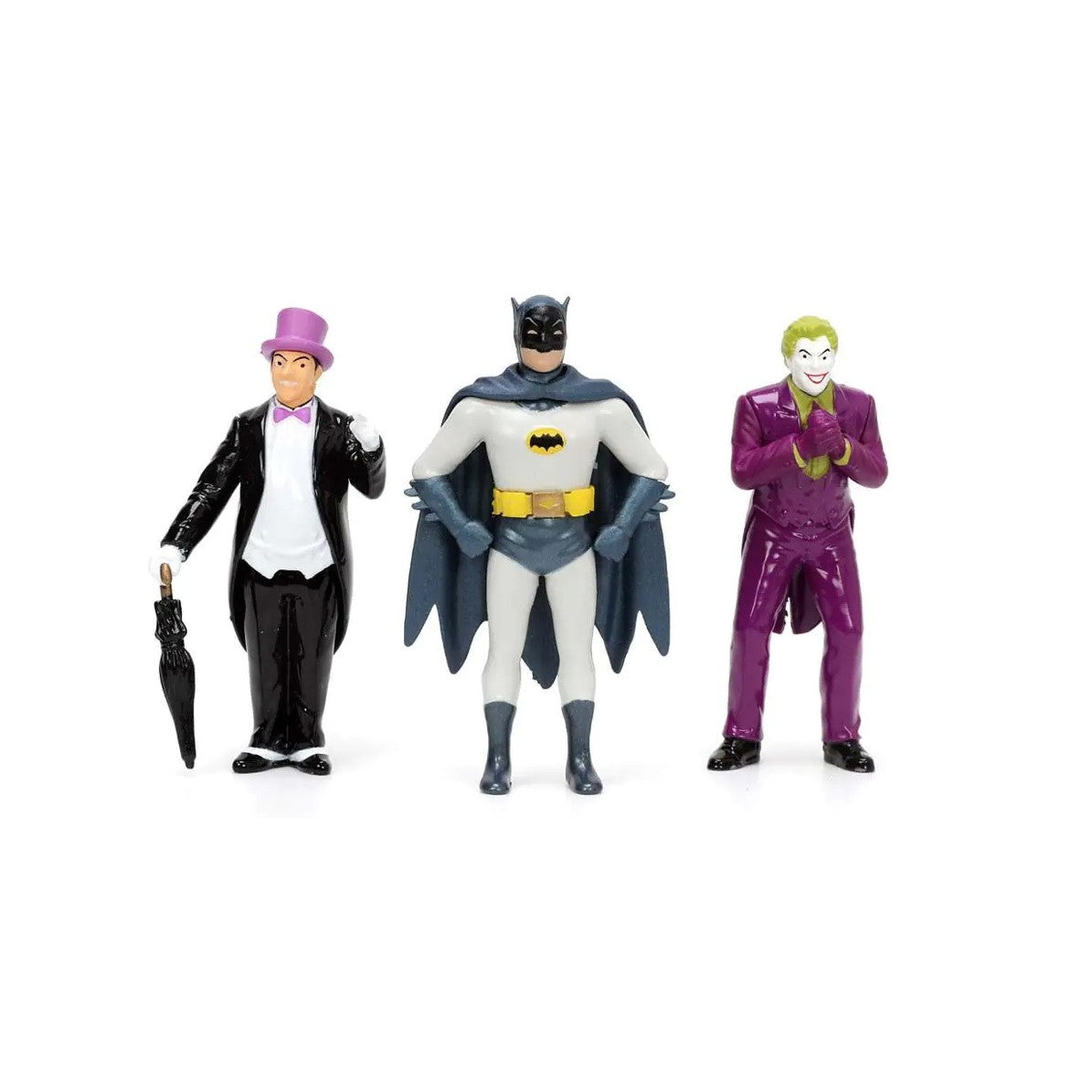 【新品即納】[MDL] (再販) HOLLYWOOD RIDESシリーズ 1/24 バットモービル バットマン/ロビン/ジョーカー/ペンギンフィギュア付(1966 クラシック TVシリーズ) 完成品 ミニカー(JADA33737) Jada Toys(ジャダトイズ)(20250131)