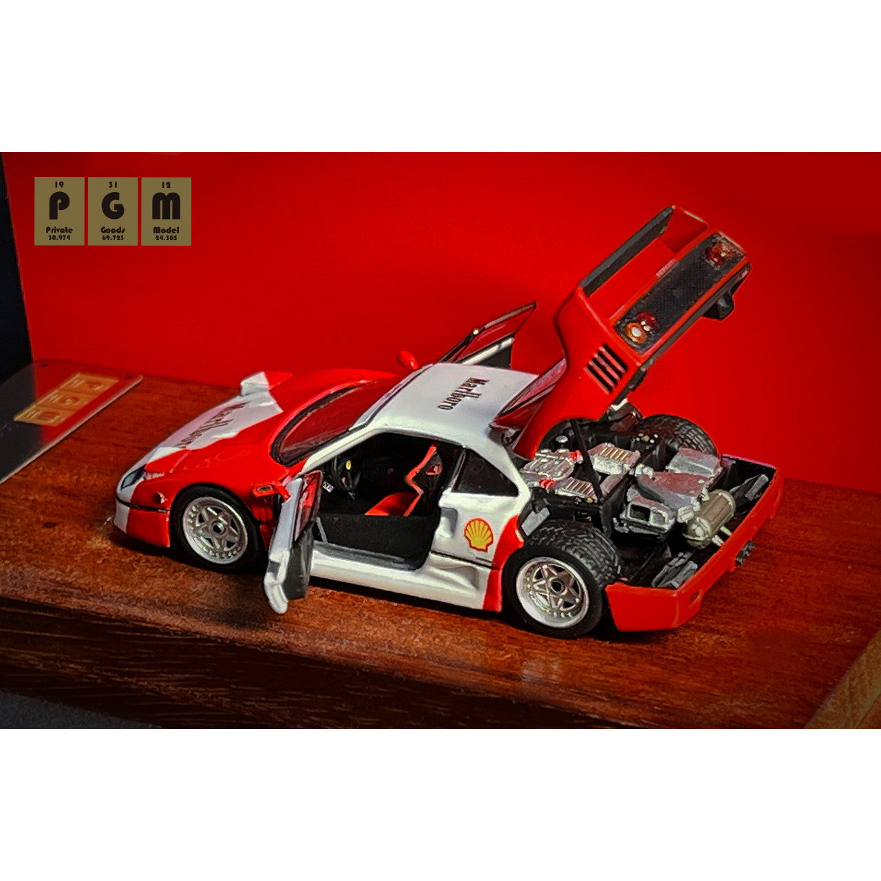 【新品即納】[MDL] 1/64 F40 White/Red 完成品 ミニカー(PGM-640903-1) PGM(プライベートグッズモデル)(20250216)