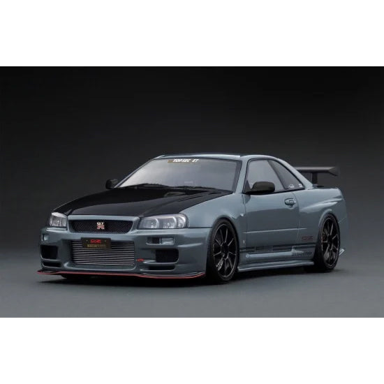 【予約安心出荷】[MDL] 1/18 TOP SECRET 34GT-R(BNR34) NISMO Stealth Gray(ステルスグレー) 完成品 ミニカー(IG3639) ignition model(イグニッションモデル)(2025年8月)