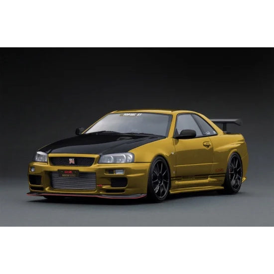 【予約安心出荷】[MDL] 1/18 TOP SECRET 34GT-R(BNR34) Gold(ゴールド) 完成品 ミニカー(IG3640) ignition model(イグニッションモデル)(2025年8月)