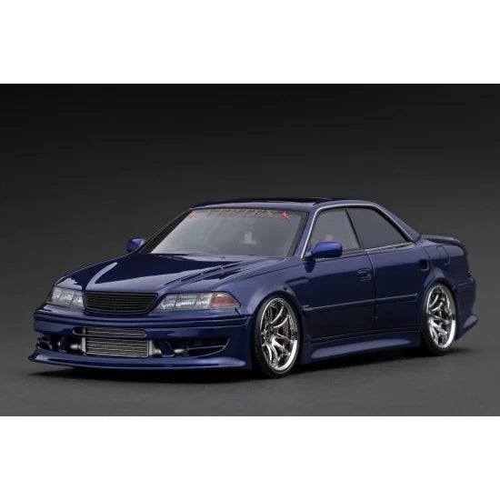 【予約安心出荷】[MDL] 1/18 VERTEX JZX100 MARK-II(マークII) Blue Metallic(ブルーメタリック) 完成品 ミニカー(IG3581) ignition model(イグニッションモデル)(2025年8月)