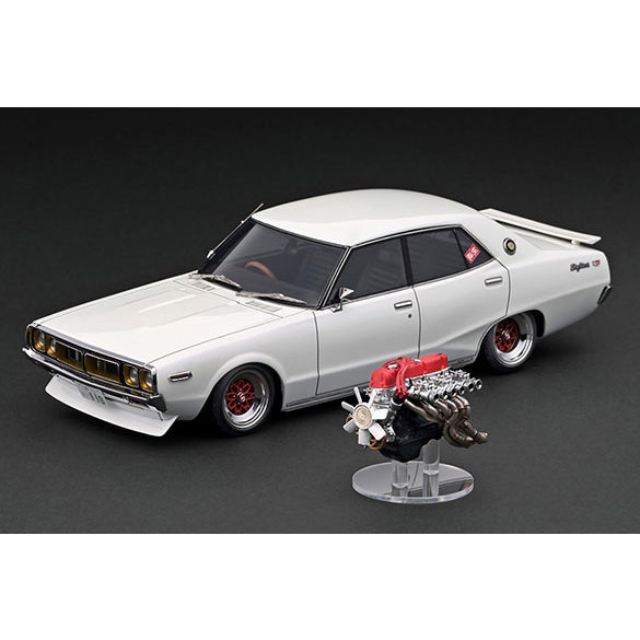 【新品即納】[MDL] (再販) 1/18 Nissan Skyline(スカイライン) 2000 GT-X(GC110) Pearl White With Engine 完成品 ミニカー(IG3268) ignition model(イグニッションモデル)(20250131)