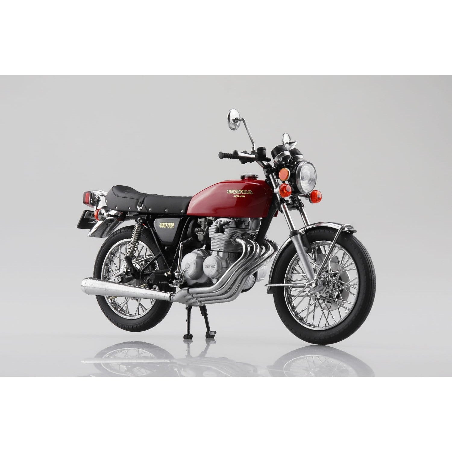 【予約安心出荷】[MDL] 1/12 完成品バイク Honda CB400FOUR ライトルビーレッド 完成品 ミニカー(111734) スカイネット/アオシマ(2025年5月)