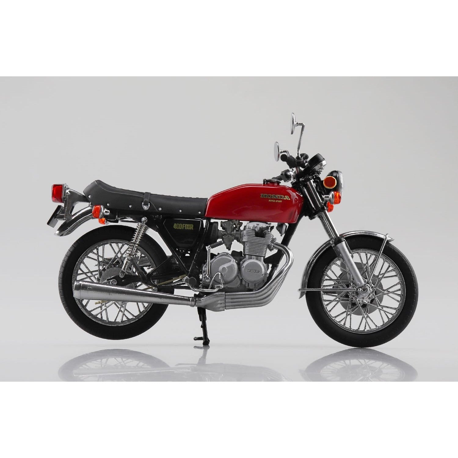 【予約安心出荷】[MDL] 1/12 完成品バイク Honda CB400FOUR ライトルビーレッド 完成品 ミニカー(111734) スカイネット/アオシマ(2025年5月)