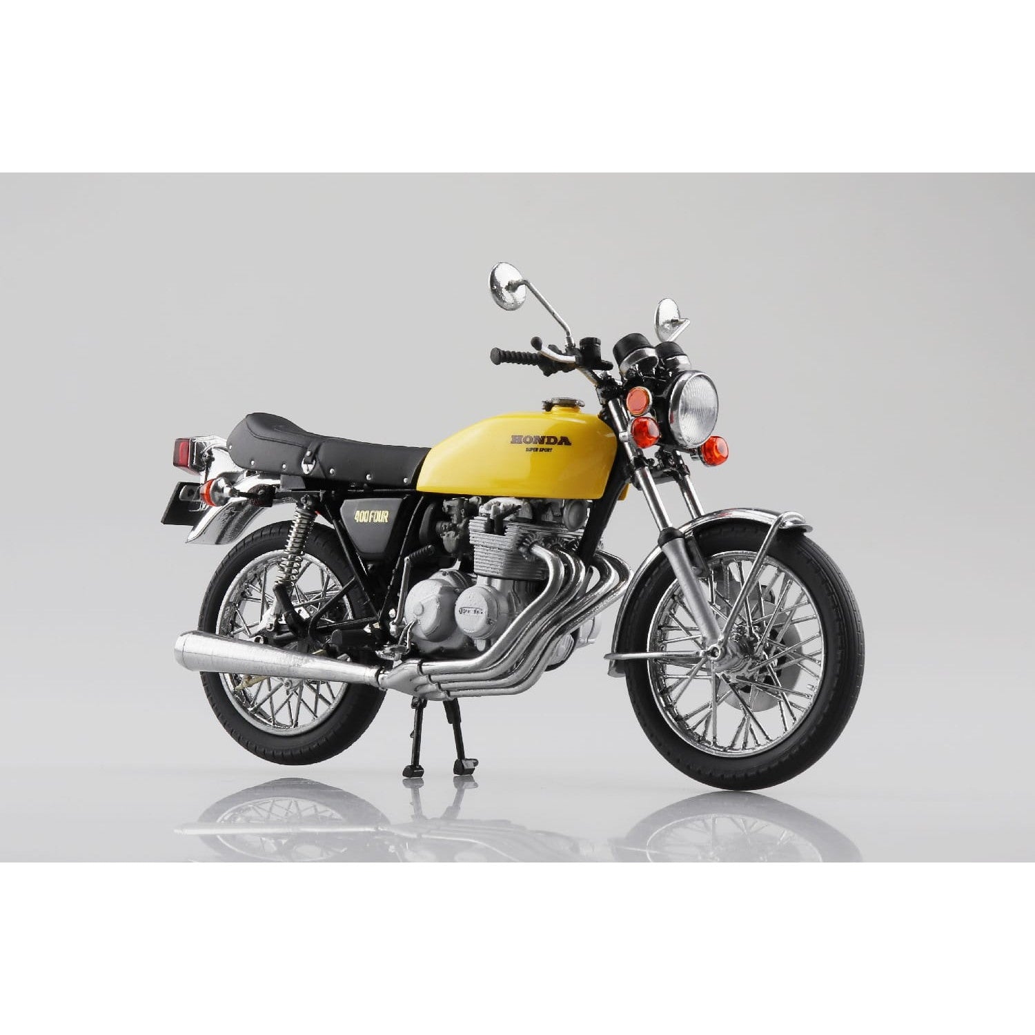 【予約安心出荷】[MDL] 1/12 完成品バイク Honda CB400FOUR パラキートイエロー 完成品 ミニカー(111741) スカイネット/アオシマ(2025年5月)