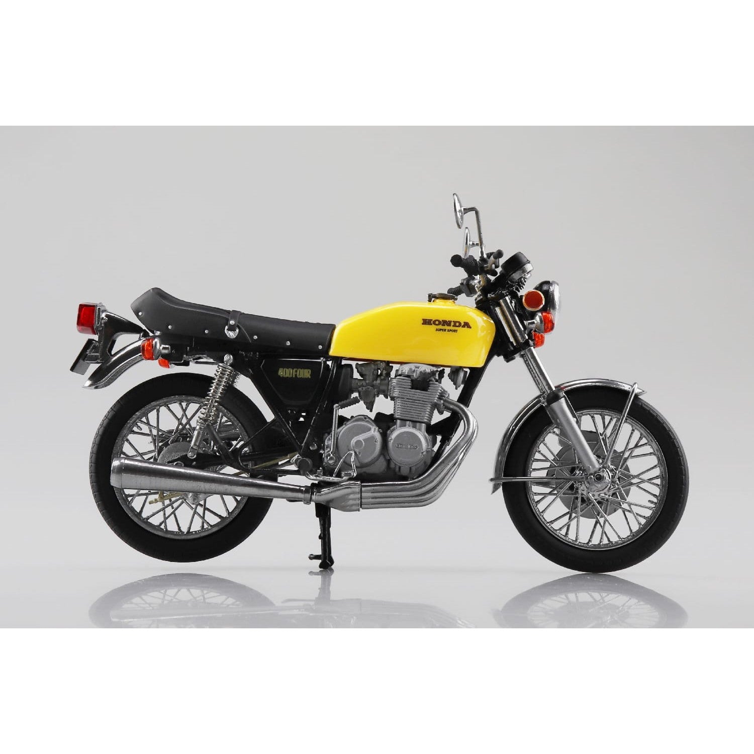 【予約安心出荷】[MDL] 1/12 完成品バイク Honda CB400FOUR パラキートイエロー 完成品 ミニカー(111741) スカイネット/アオシマ(2025年5月)