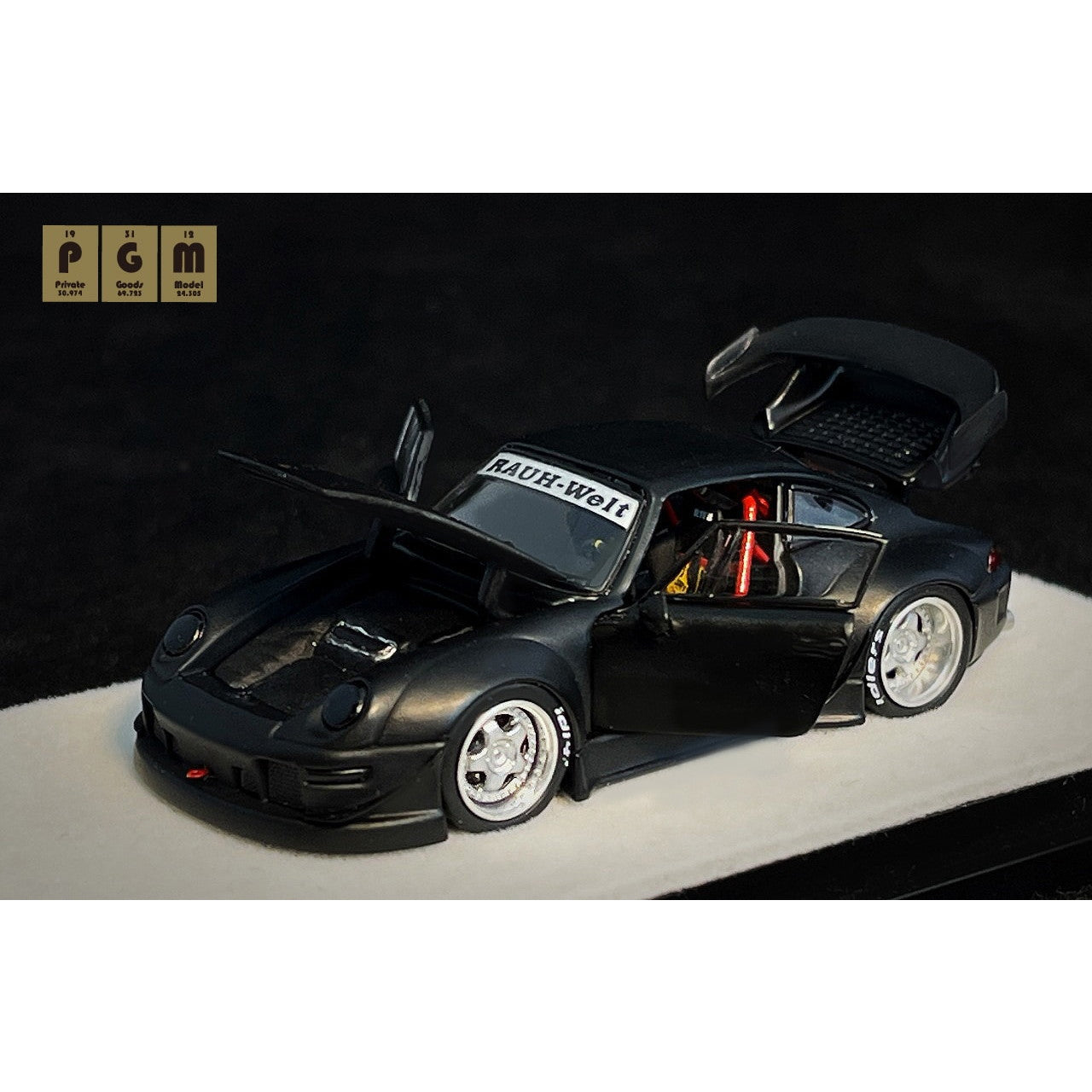 【新品即納】[MDL] 1/64 RWB 993 Matte Black(マットブラック) 完成品 ミニカー(PGM-640312-1) PGM(プライベートグッズモデル)(20250216)