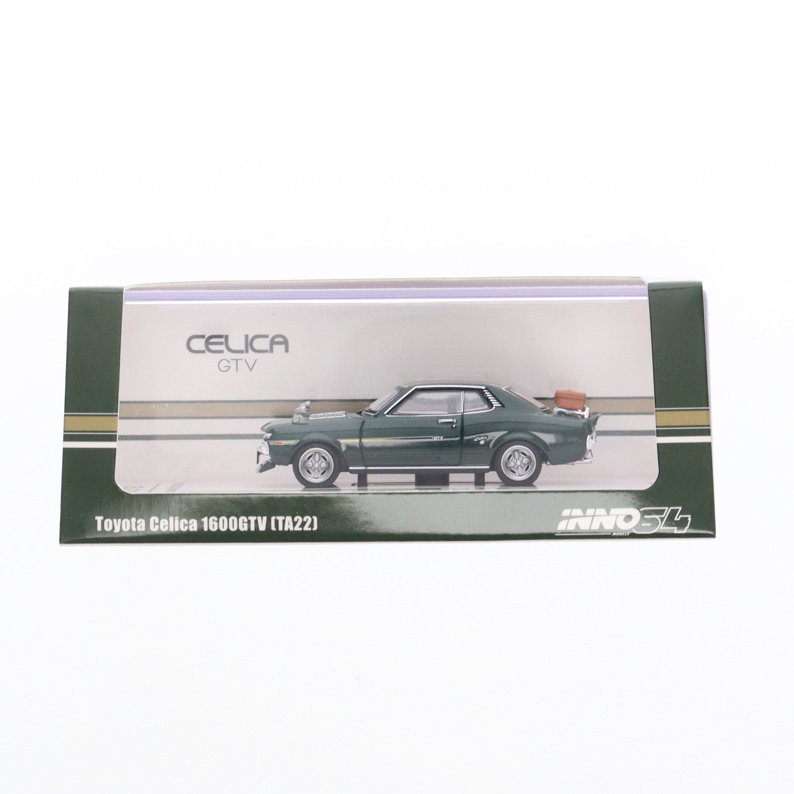 【中古即納】[MDL] 1/64 Toyota セリカ 1600 GTV(TA22) With Luggage(グリーン) 完成品 ミニカー(IN64-1600GT-GRN) INNO MODELS(イノモデル)(20220526)