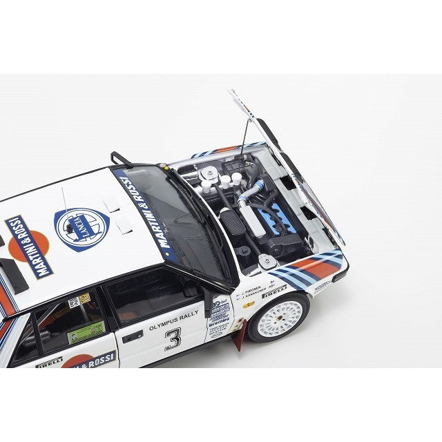 【中古即納】[MDL] 1/18 ランチア デルタ HF 4WD オリンパス ラリー ウィナー 1987 #3 完成品 ミニカー(KS08960E) 京商(20250430)