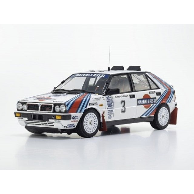 【中古即納】[MDL] 1/18 ランチア デルタ HF 4WD オリンパス ラリー ウィナー 1987 #3 完成品 ミニカー(KS08960E) 京商(20250430)