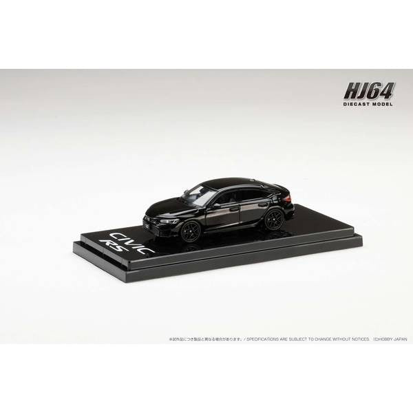 【予約安心出荷】[MDL] 1/64 ホンダ シビック RS クリスタルブラックパール 完成品 ミニカー(HJ642046ABK) ホビージャパン(2025年3月)