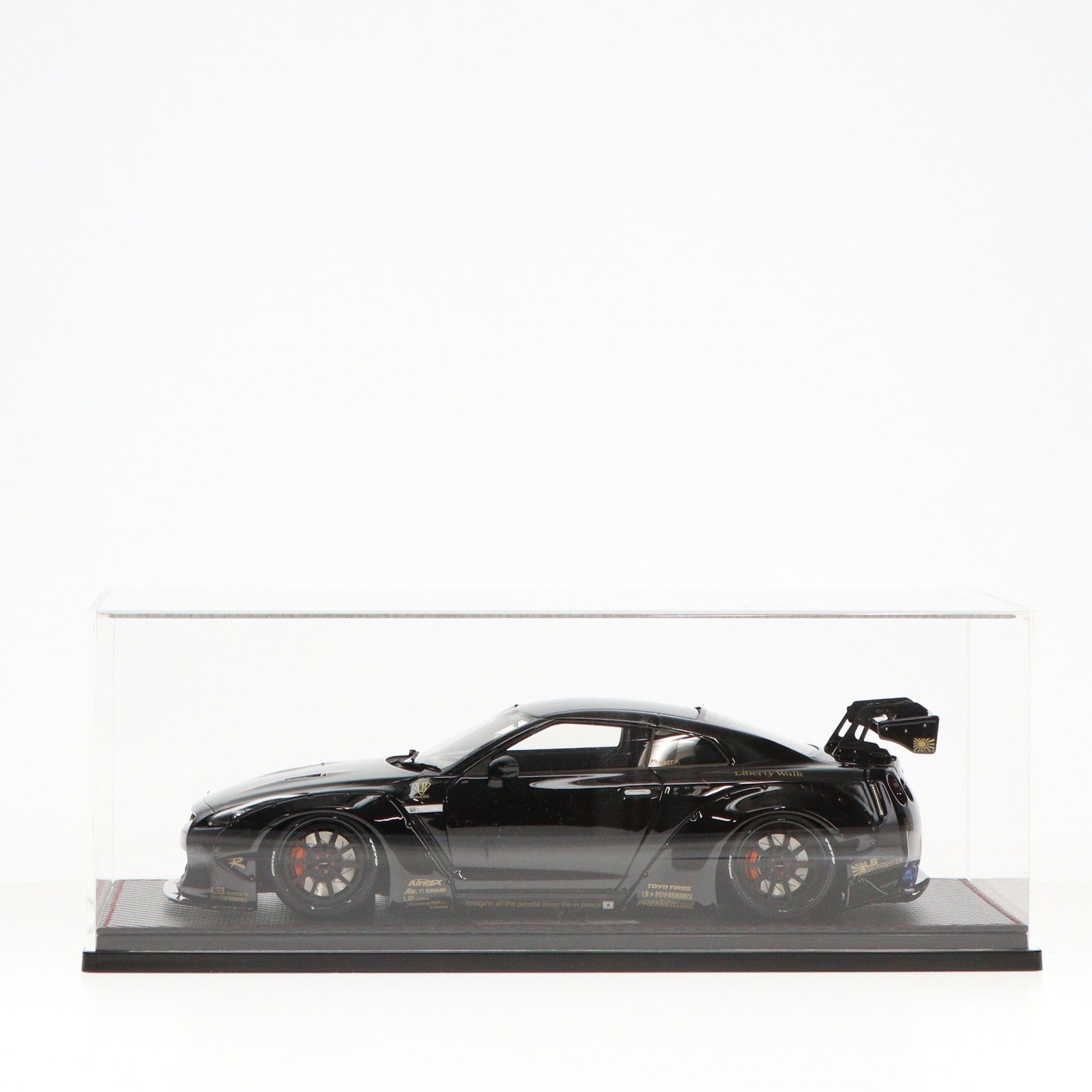 【中古即納】[MDL] オンラインショップ限定 1/18 LB-WORKS GT-R(R35) Black 完成品 ミニカー(IG0694) ignition model(イグニッションモデル)(20161231)