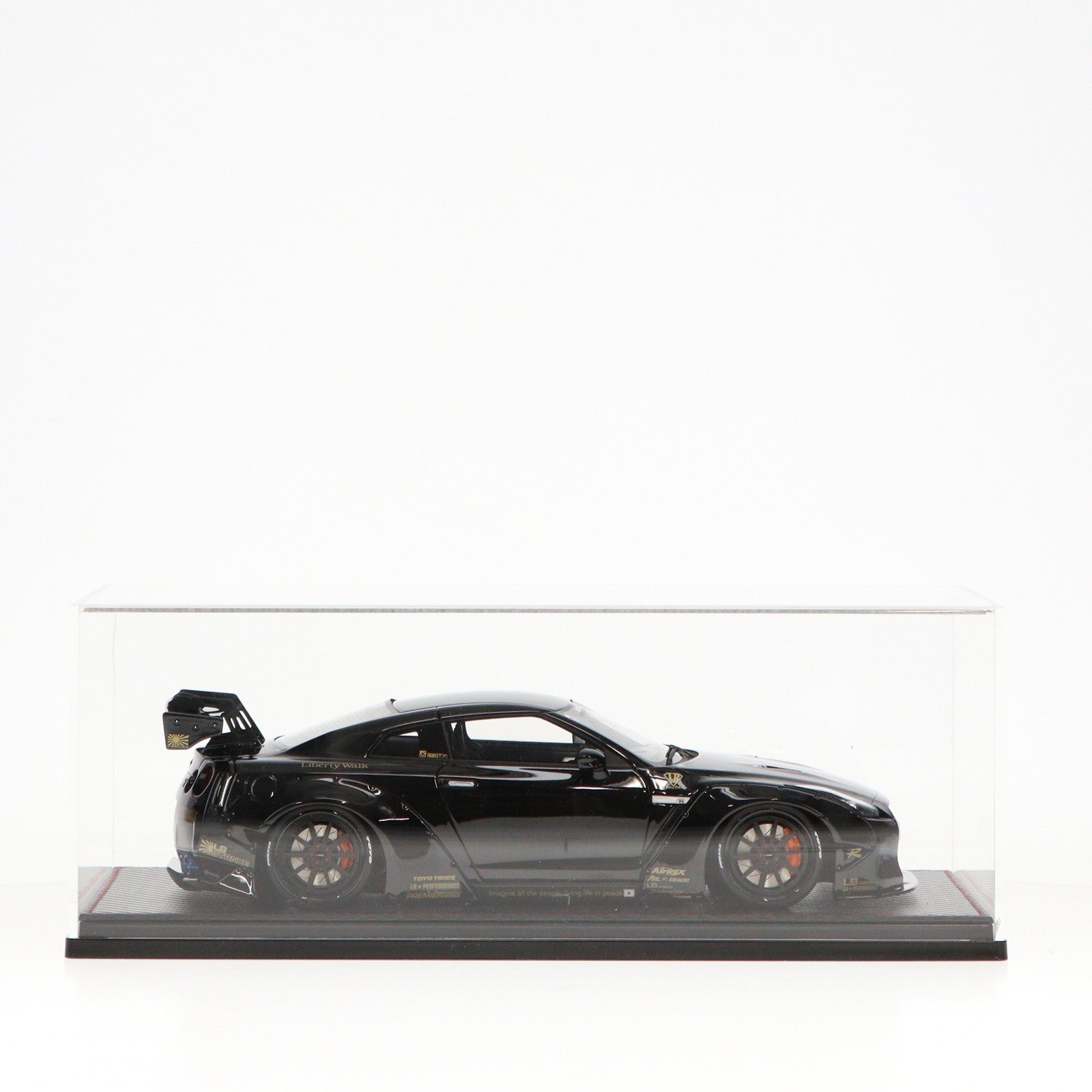 【中古即納】[MDL] オンラインショップ限定 1/18 LB-WORKS GT-R(R35) Black 完成品 ミニカー(IG0694) ignition model(イグニッションモデル)(20161231)