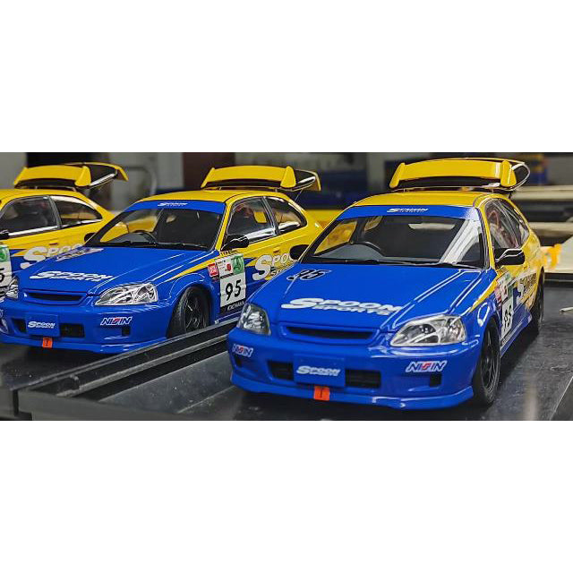 【新品即納】[MDL] 1/18 ホンダ シビック タイプR(EK9) スプーン レーシング #95 完成品 ミニカー(M85014) MOTORHELIX(モーターヘリックス)(20250131)