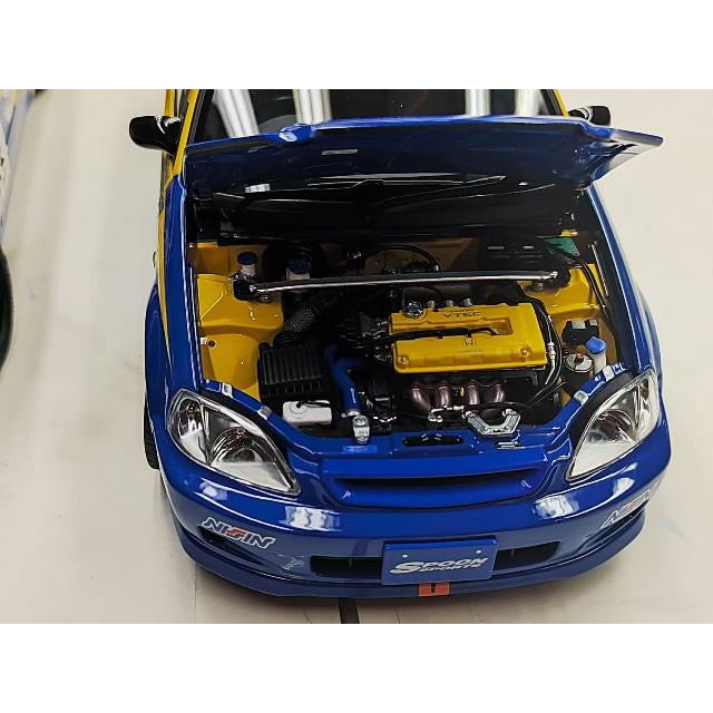 【新品即納】[MDL] 1/18 ホンダ シビック タイプR(EK9) スプーン レーシング #95 完成品 ミニカー(M85014) MOTORHELIX(モーターヘリックス)(20250131)