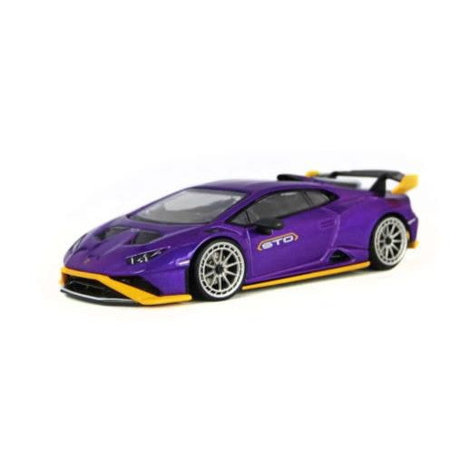 【新品即納】[MDL] D MODEL Beauty on Wheels カスタマイズシリーズ Lamborghini ウラカンSTO(パープル) 1/64 完成品 ミニカー(DBW048A) D MODEL(Dモデル)(20250207)