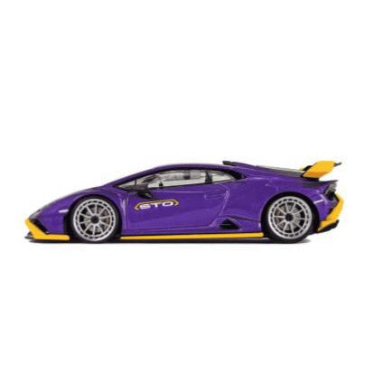 【新品即納】[MDL] D MODEL Beauty on Wheels カスタマイズシリーズ Lamborghini ウラカンSTO(パープル) 1/64 完成品 ミニカー(DBW048A) D MODEL(Dモデル)(20250207)