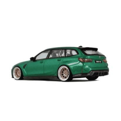 【新品即納】[MDL] D MODEL Beauty on Wheels カスタマイズシリーズ BMW M3 Competition Touring(グリーン) 1/64 完成品 ミニカー(DBW049A) D MODEL(Dモデル)(20250207)