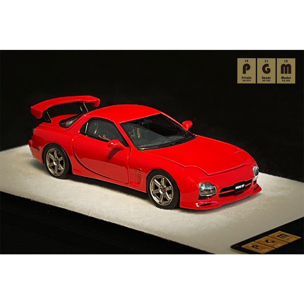 【予約安心出荷】[MDL] Mazda RX-7(レッド) 1/64 完成品 ミニカー(PGM-640804-1) PGM(プライベートグッズモデル)(2025年6月)