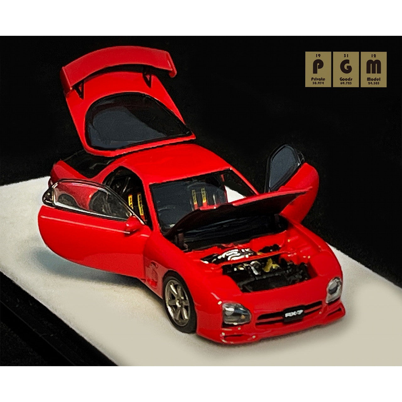 【予約安心出荷】[MDL] Mazda RX-7(レッド) 1/64 完成品 ミニカー(PGM-640804-1) PGM(プライベートグッズモデル)(2025年6月)