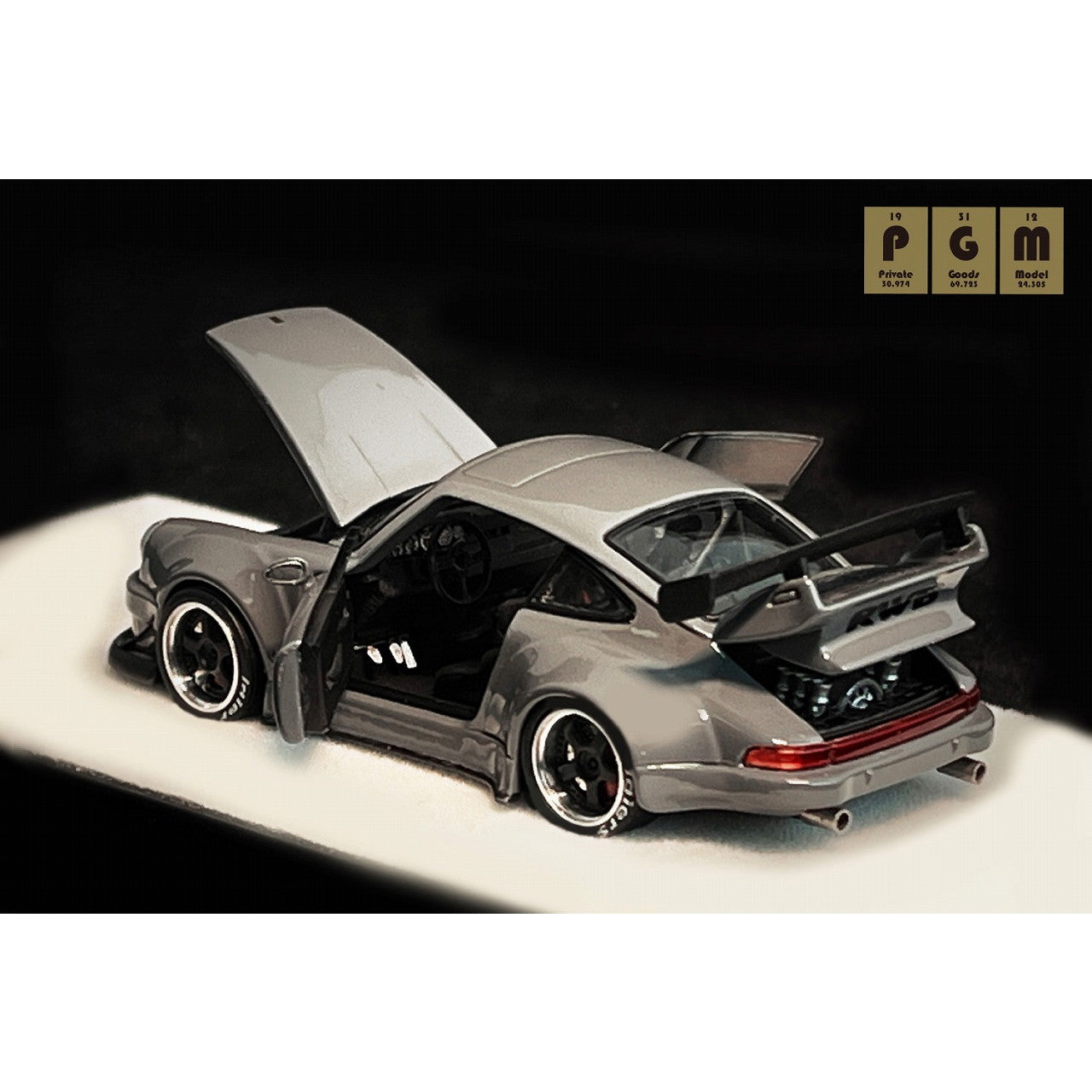 【予約安心出荷】[MDL] RWB 930(セメントグレー) 1/64 完成品 ミニカー(PGM-640208-1) PGM(プライベートグッズモデル)(2025年5月)