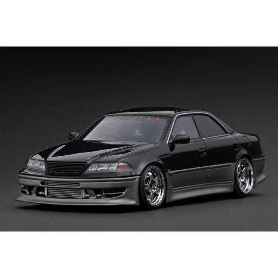 【新品】【お取り寄せ】[MDL] 1/18 VERTEX JZX100 MARK-II Black/Gun Metallic(ブラック/ガンメタリック) 完成品 ミニカー(IG3579) ignition model(イグニッションモデル)(20250621)