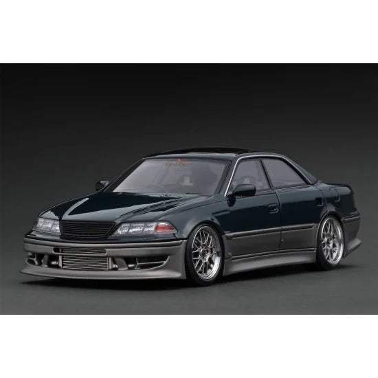 【予約安心出荷】[MDL] 1/18 VERTEX JZX100 MARK-II Dark Green Metallic/Gun Mettalic(ダークグリーンメタリック/ガンメタリック) 完成品 ミニカー(IG3582) ignition model(イグニッションモデル)(2025年9月)