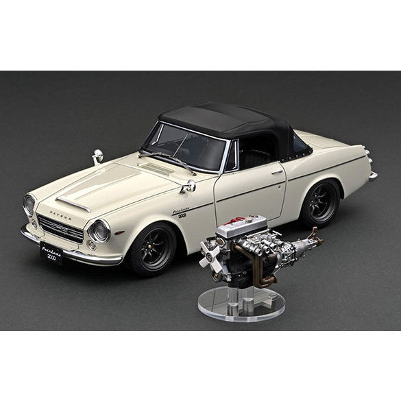 【新品即納】[MDL] (再販) 1/18 DATSUN Fairlady(ダットサン フェアレディ) 2000(SR311) White(ホワイト) With Engine 完成品 ミニカー(IG2708) ignition model(イグニッションモデル)(20250228)