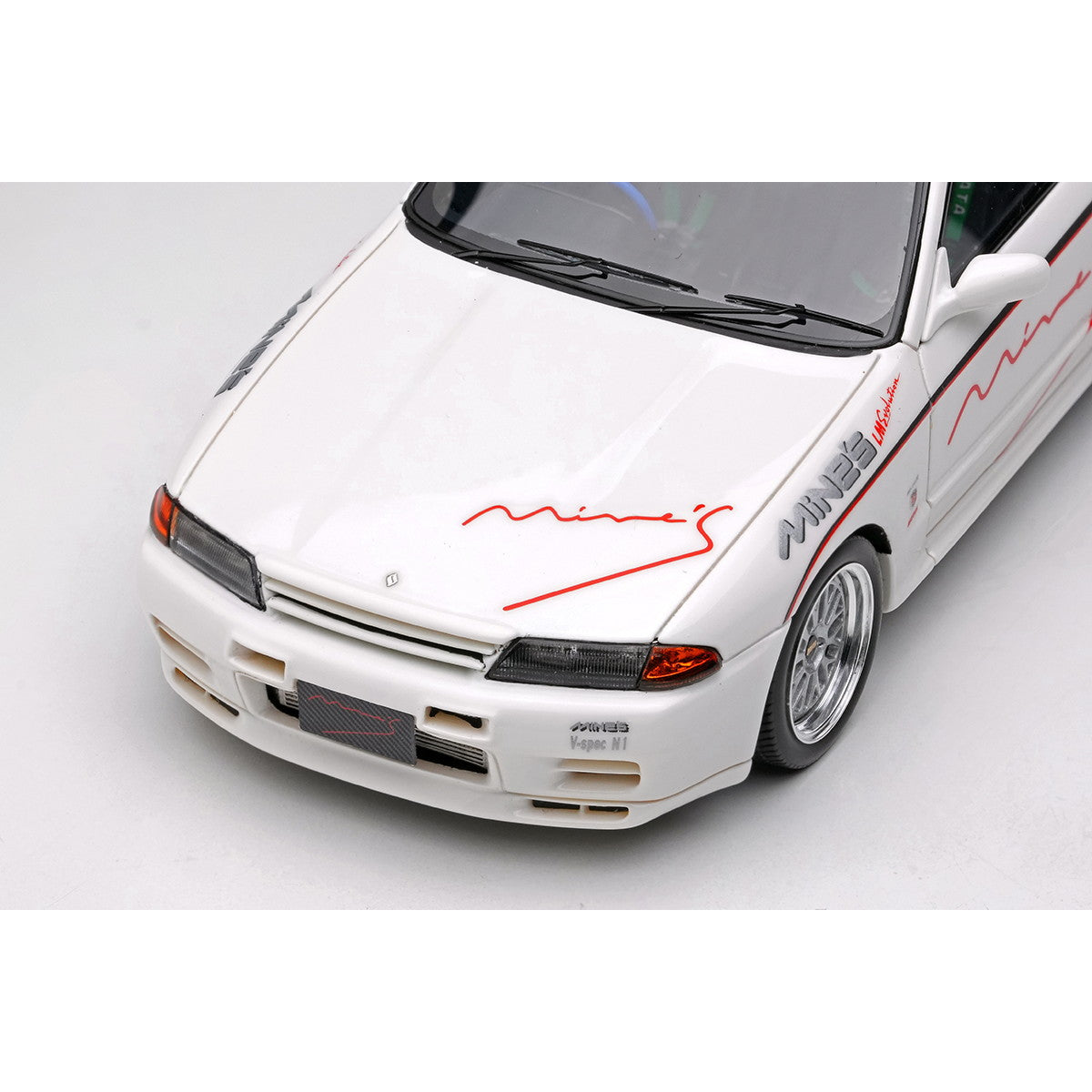 【予約安心出荷】[MDL] 1/43 Mine's Skyline(マインズ スカイライン) GT-R(BNR32) N1 ホワイト(BBS LM Evolution ホイール) 完成品 ミニカー(EM644A) EIDOLON(アイドロン)(2025年6月)