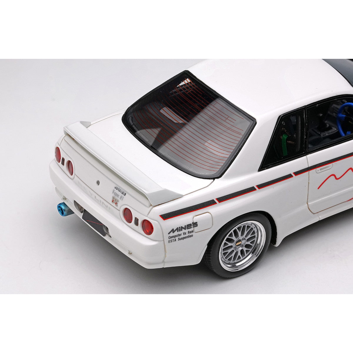 【予約安心出荷】[MDL] 1/43 Mine's Skyline(マインズ スカイライン) GT-R(BNR32) N1 ホワイト(BBS LM Evolution ホイール) 完成品 ミニカー(EM644A) EIDOLON(アイドロン)(2025年6月)