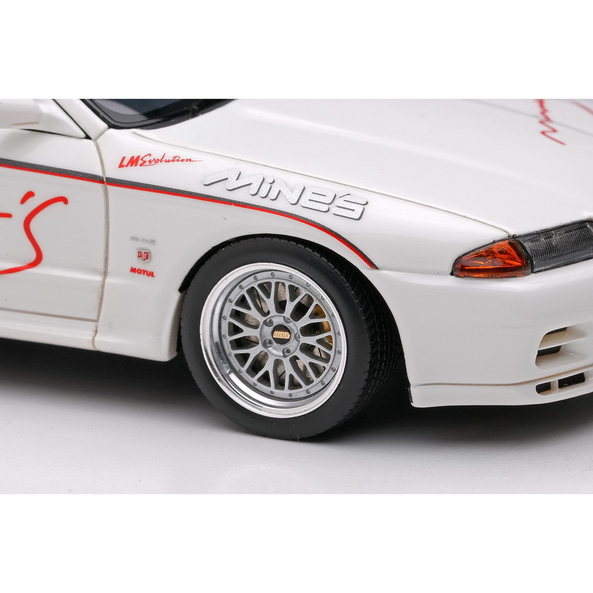 【予約安心出荷】[MDL] 1/43 Mine's Skyline(マインズ スカイライン) GT-R(BNR32) N1 ホワイト(BBS LM Evolution ホイール) 完成品 ミニカー(EM644A) EIDOLON(アイドロン)(2025年6月)