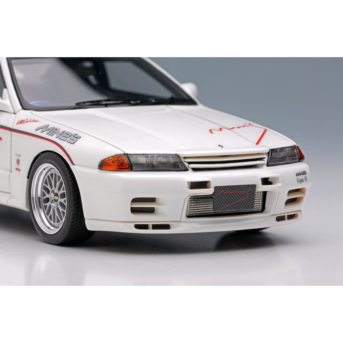 【予約安心出荷】[MDL] 1/43 Mine's Skyline(マインズ スカイライン) GT-R(BNR32) N1 ホワイト(BBS LM Evolution ホイール) 完成品 ミニカー(EM644A) EIDOLON(アイドロン)(2025年6月)