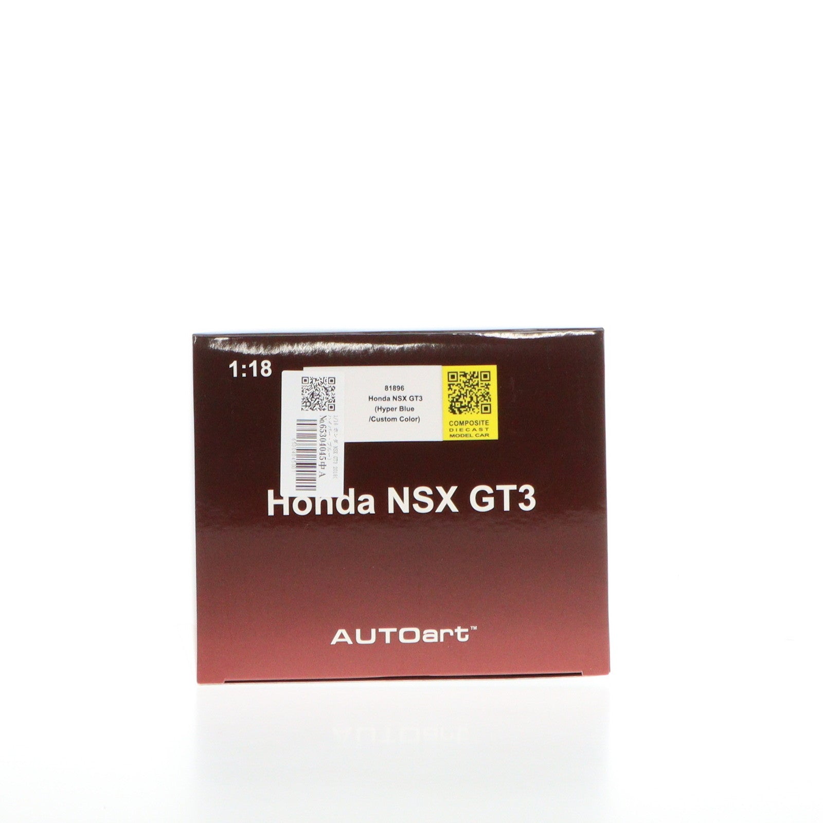 【中古即納】[MDL] 1/18 ホンダ NSX GT3 2018(ハイパー・ブルー) 完成品 ミニカー(81896) AUTOart(オートアート)(20201001)
