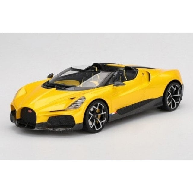 【新品即納】[MDL] Top Speedシリーズ 1/18 ブガッティ W16 ミストラル(イエロー) 完成品 ミニカー(TS0598) TSM(トゥルースケールミニチュアズ)(20250531)