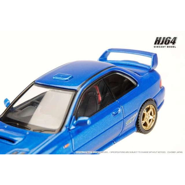 【新品即納】[MDL] 1/64 スバル インプレッサ PURE SPORTS COUPE WRX type R STi Version V Limited GC8 ソニックブルーマイカ 完成品 ミニカー(HJ641079FBL) ホビージャパン(20250531)