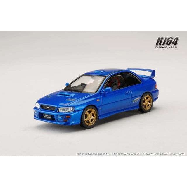 【新品】【お取り寄せ】[MDL] 1/64 スバル インプレッサ PURE SPORTS COUPE WRX type R STi Version V Limited GC8 ソニックブルーマイカ 完成品 ミニカー(HJ641079FBL) ホビージャパン(20250531)