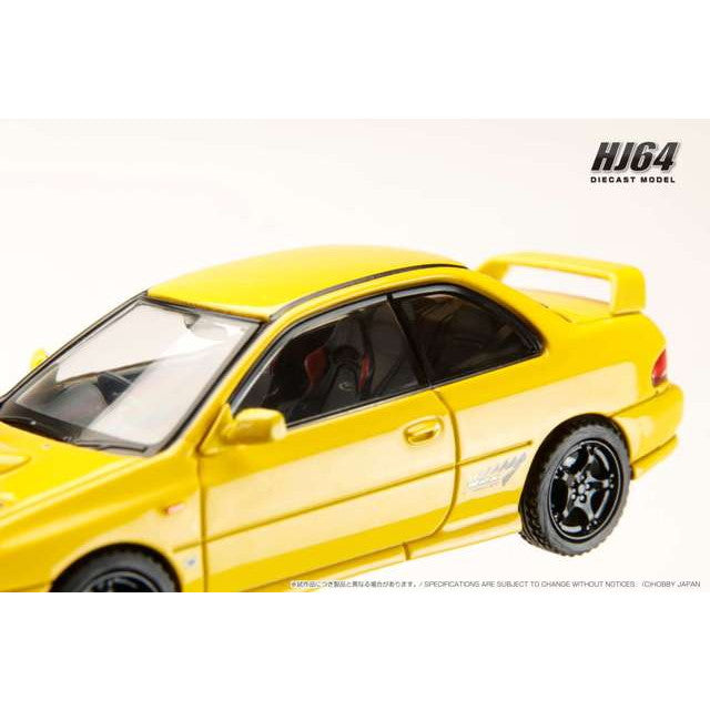 【新品即納】[MDL] 1/64 スバル インプレッサ PURE SPORTS COUPE WRX type R STi Version GC8 チェイスイエロー 完成品 ミニカー(HJ641079AY) ホビージャパン(20250531)