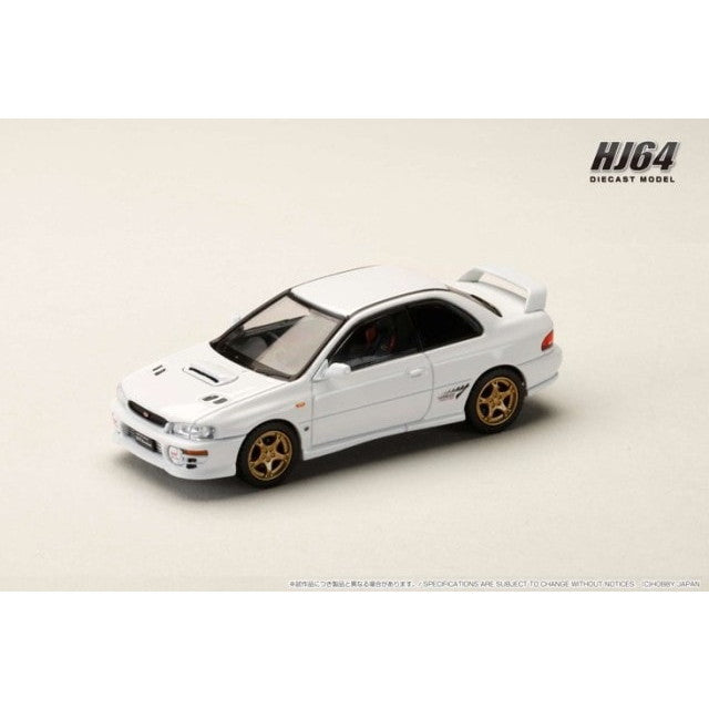 【新品即納】[MDL] 1/64 スバル インプレッサ PURE SPORTS COUPE WRX type R STi Version GC8 フェザーホワイト 完成品 ミニカー(HJ641079AW) ホビージャパン(20250531)