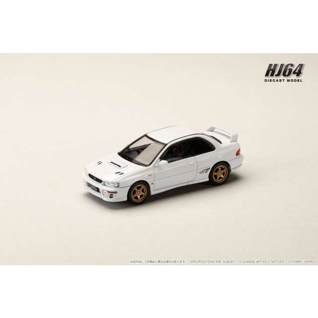 【新品即納】[MDL] 1/64 スバル インプレッサ PURE SPORTS COUPE WRX type R STi Version GC8 フェザーホワイト 完成品 ミニカー(HJ641079AW) ホビージャパン(20250531)