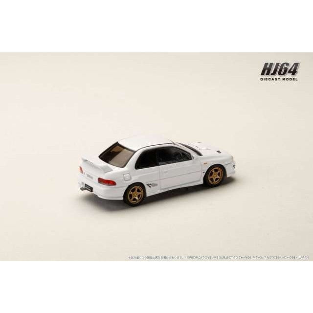 【新品即納】[MDL] 1/64 スバル インプレッサ PURE SPORTS COUPE WRX type R STi Version GC8 フェザーホワイト 完成品 ミニカー(HJ641079AW) ホビージャパン(20250531)