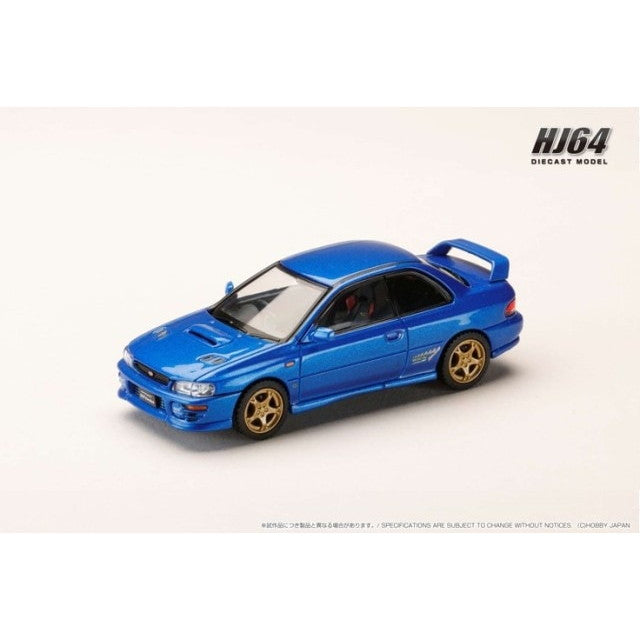 【新品即納】[MDL] 1/64 スバル インプレッサ PURE SPORTS COUPE WRX type R STi Version GC8 ソニックブルーマイカ 完成品 ミニカー(HJ641079ABL) ホビージャパン(20250531)