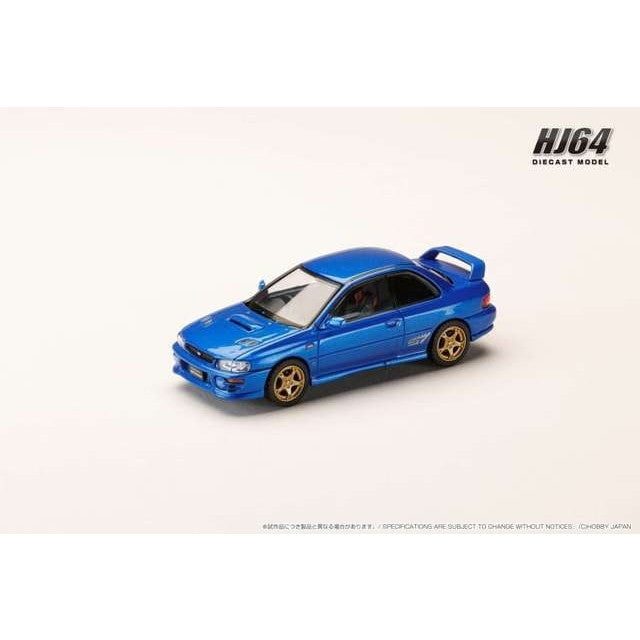 【新品即納】[MDL] 1/64 スバル インプレッサ PURE SPORTS COUPE WRX type R STi Version GC8 ソニックブルーマイカ 完成品 ミニカー(HJ641079ABL) ホビージャパン(20250531)
