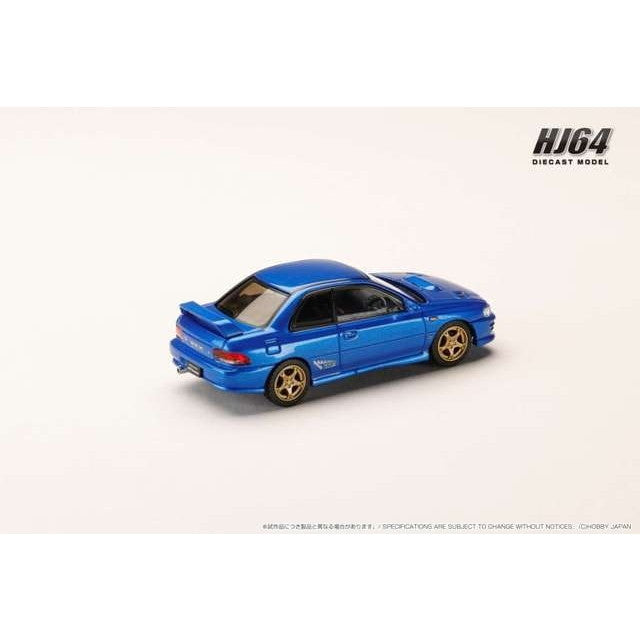 【新品即納】[MDL] 1/64 スバル インプレッサ PURE SPORTS COUPE WRX type R STi Version GC8 ソニックブルーマイカ 完成品 ミニカー(HJ641079ABL) ホビージャパン(20250531)