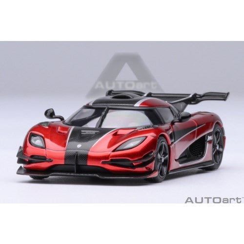 【新品即納】[MDL] オートアート・コンポジトダイキャストモデルシリーズ 1/64 ケーニグセグ One:1(メタリック・レッド/カーボン・ブラック/シルバー) 完成品 ミニカー(20040) AUTOart(オートアート)(20250331)