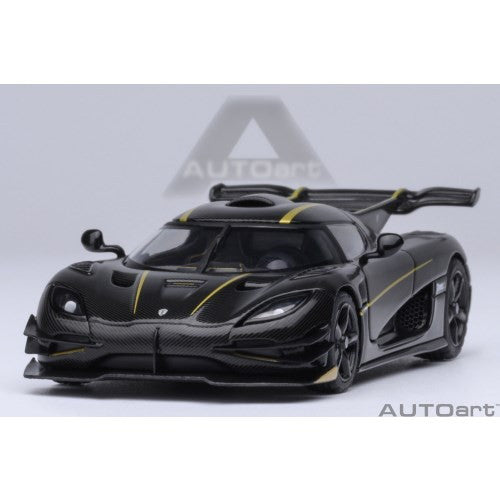 【新品即納】[MDL] オートアート・コンポジトダイキャストモデルシリーズ 1/64 ケーニグセグ One:1(カーボン・ブラック/ゴールド) 完成品 ミニカー(20043) AUTOart(オートアート)(20250331)