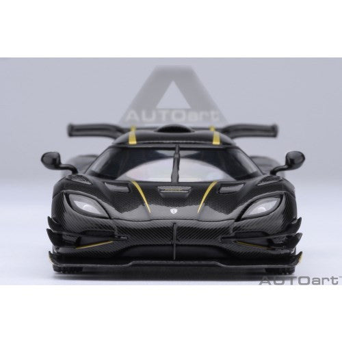 【新品即納】[MDL] オートアート・コンポジトダイキャストモデルシリーズ 1/64 ケーニグセグ One:1(カーボン・ブラック/ゴールド) 完成品 ミニカー(20043) AUTOart(オートアート)(20250331)