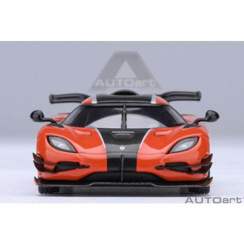 【新品即納】[MDL] オートアート・コンポジトダイキャストモデルシリーズ 1/64 ケーニグセグ One:1(オレンジ/カーボン・ブラック/シルバー) 完成品 ミニカー(20044) AUTOart(オートアート)(20250331)