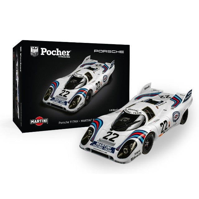 【新品即納】[MDL] 1/8 ポルシェ 917KH マルティニ エディション 組立キット ミニカー(HK122) Pocher(ポケール)(20250630)