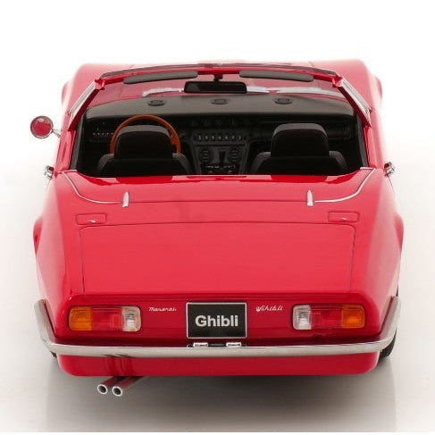 【予約安心出荷】[MDL] 1/18 Maserati Ghibli Spyder(マセラティ ギブリ スパイダー) 1970 レッド 完成品 ミニカー(KKDC181301) KK scale(ケーケースケール)(2025年9月)
