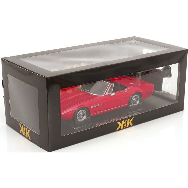 【予約安心出荷】[MDL] 1/18 Maserati Ghibli Spyder(マセラティ ギブリ スパイダー) 1970 レッド 完成品 ミニカー(KKDC181301) KK scale(ケーケースケール)(2025年9月)